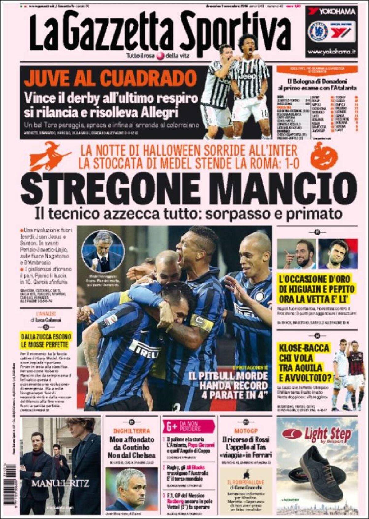 Ce scriu azi ziarele de sport din lume (1 noiembrie 2015)