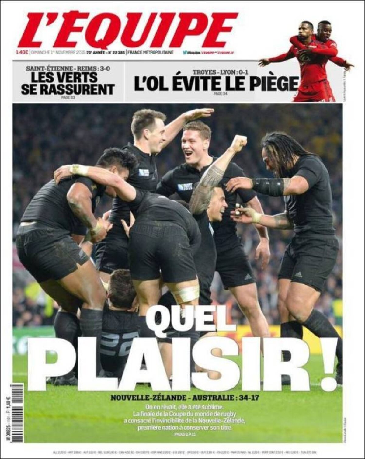 Ce scriu azi ziarele de sport din lume (1 noiembrie 2015)