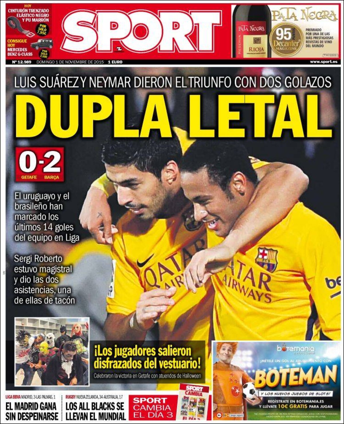 Ce scriu azi ziarele de sport din lume (1 noiembrie 2015)