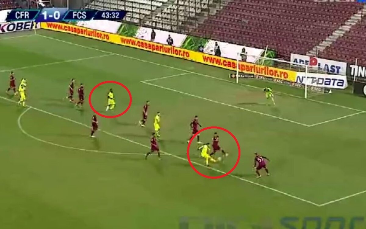 FOTO Tensiune între titularii roș-albaștrilor » Faza surprinsă la meciul dintre Steaua și CFR pune campioana pe jar