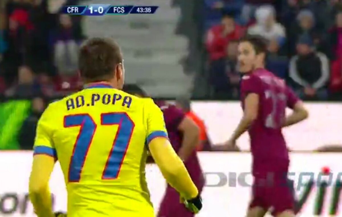 FOTO Tensiune între titularii roș-albaștrilor » Faza surprinsă la meciul dintre Steaua și CFR pune campioana pe jar