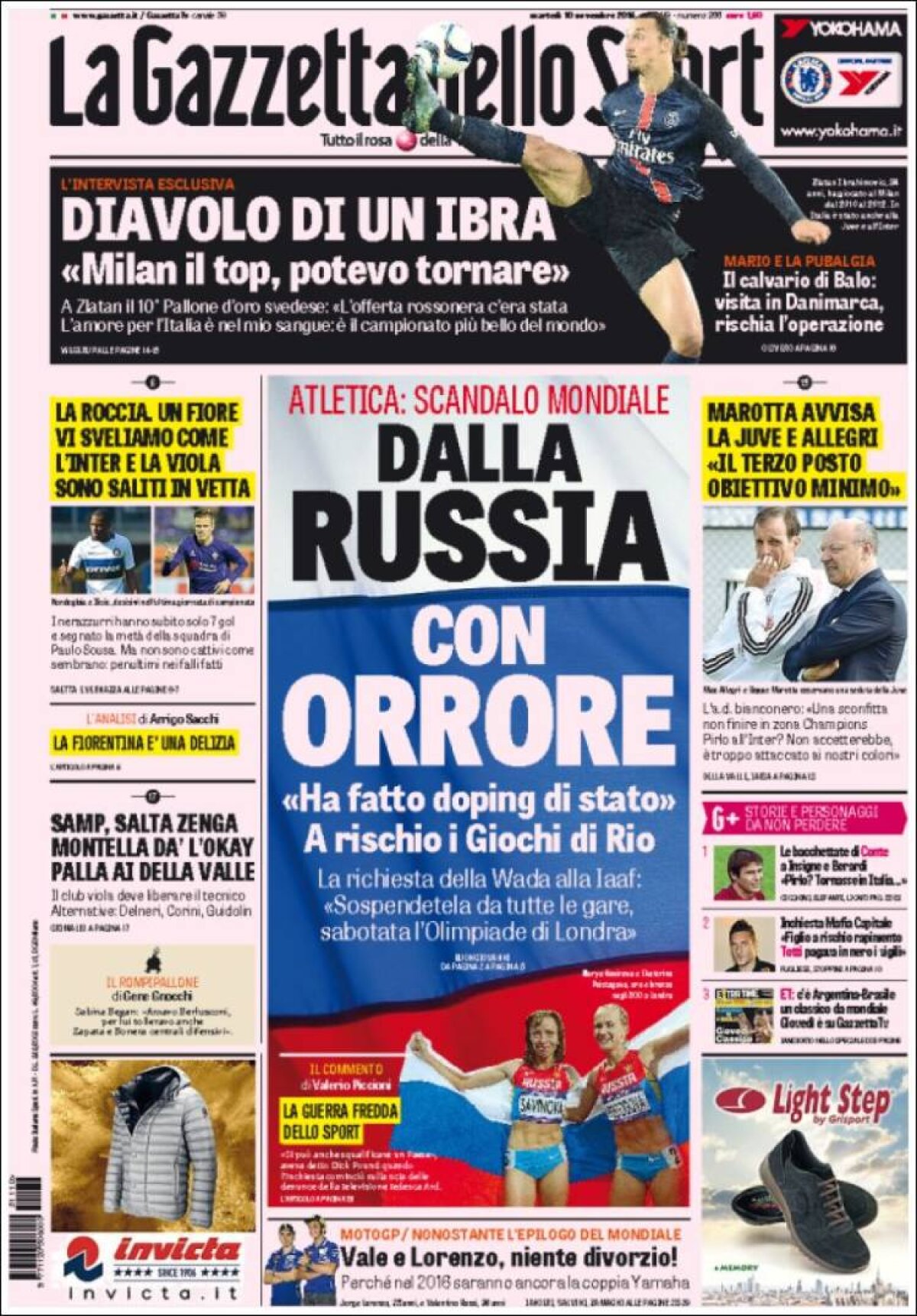 Ce scriu azi ziarele de sport din lume (10 noiembrie 2015)