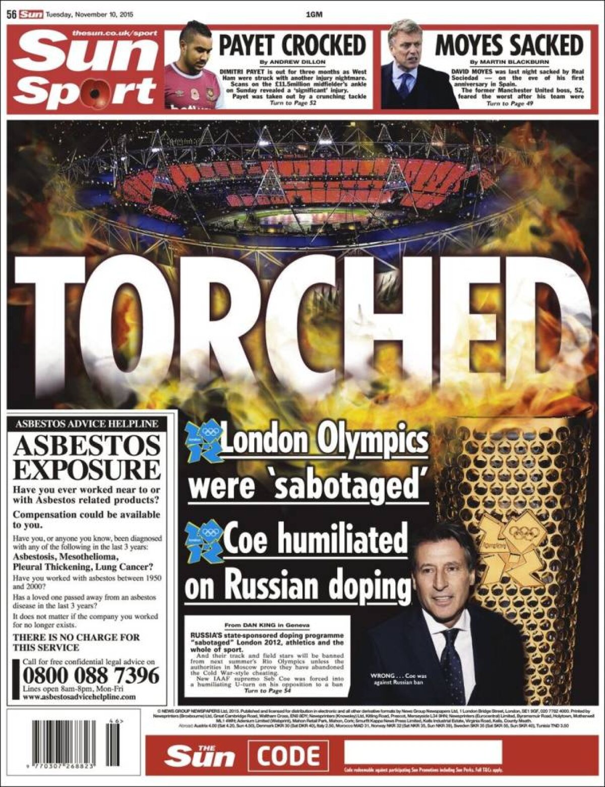 Ce scriu azi ziarele de sport din lume (10 noiembrie 2015)