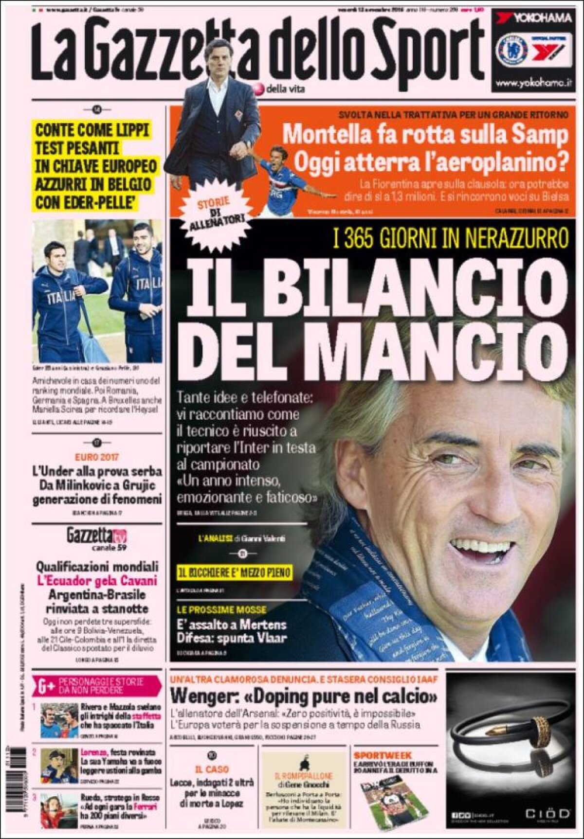 Ce scriu azi ziarele de sport din lume (13 noiembrie 2015)