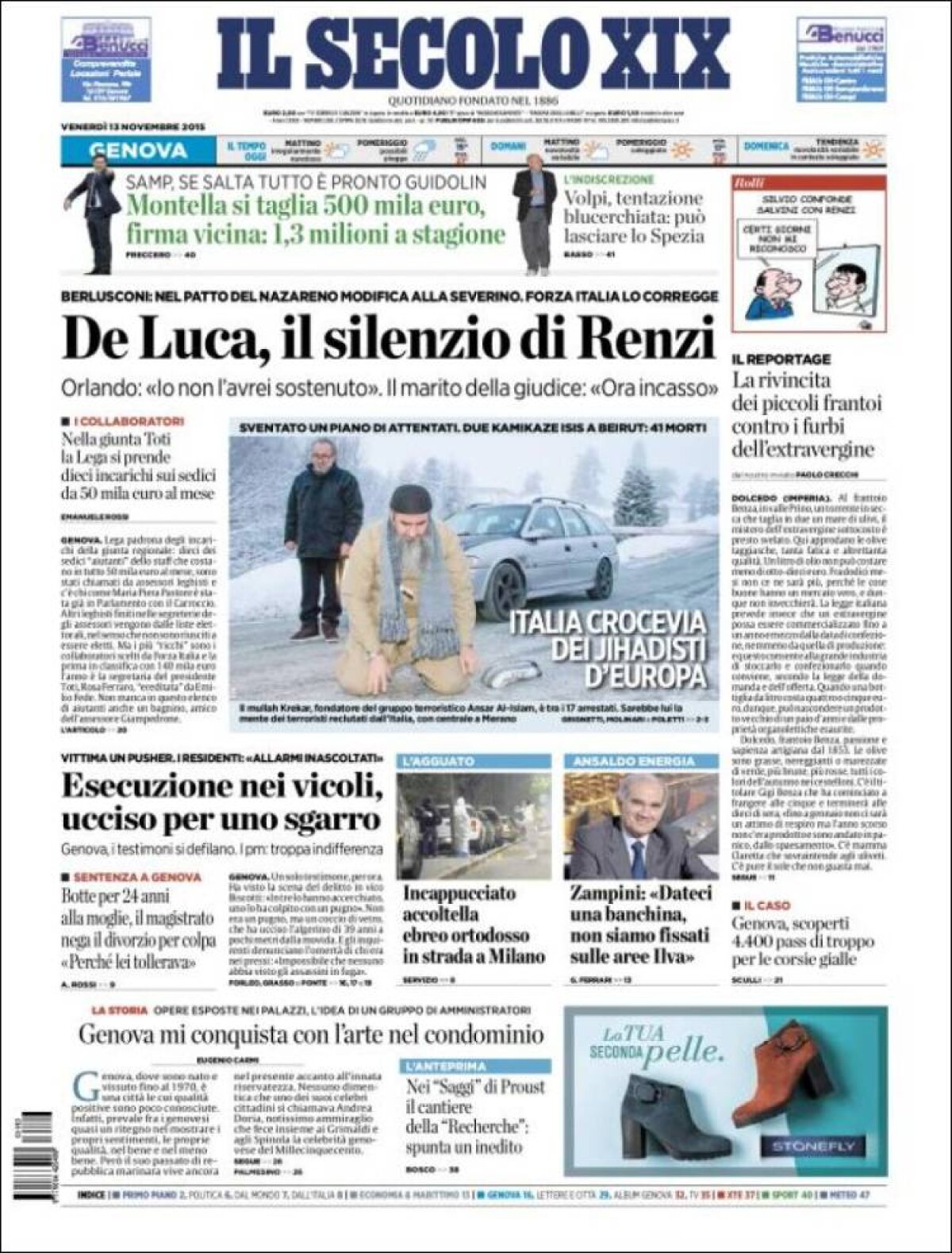 Ce scriu azi ziarele de sport din lume (13 noiembrie 2015)