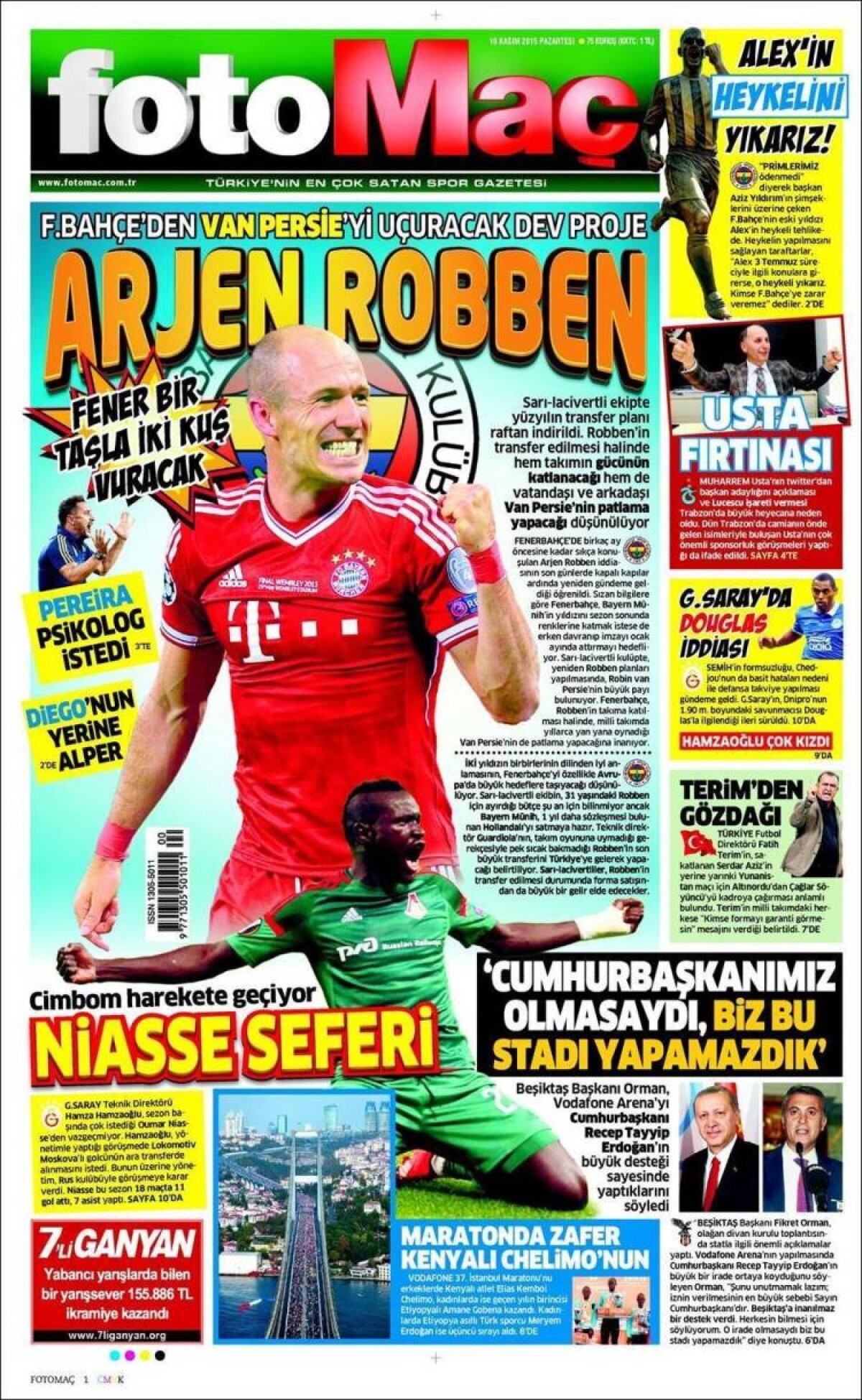 Ce scriu azi ziarele de sport din lume (16 noiembrie 2015)