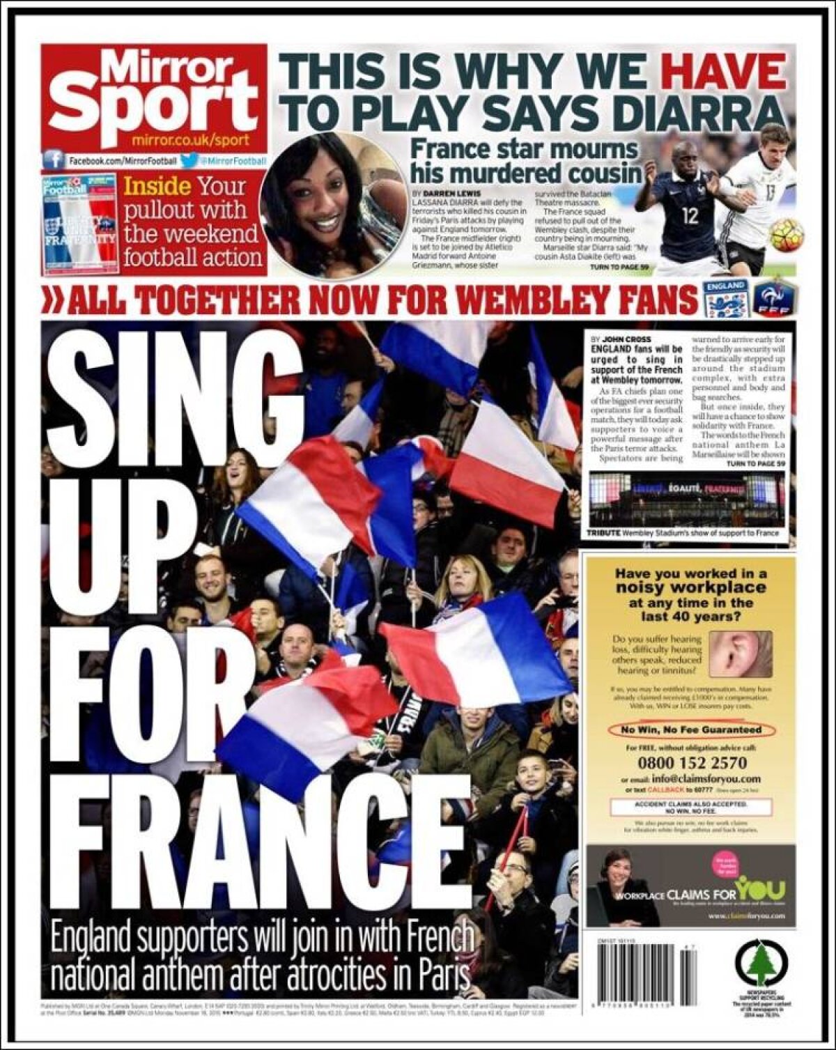 Ce scriu azi ziarele de sport din lume (16 noiembrie 2015)