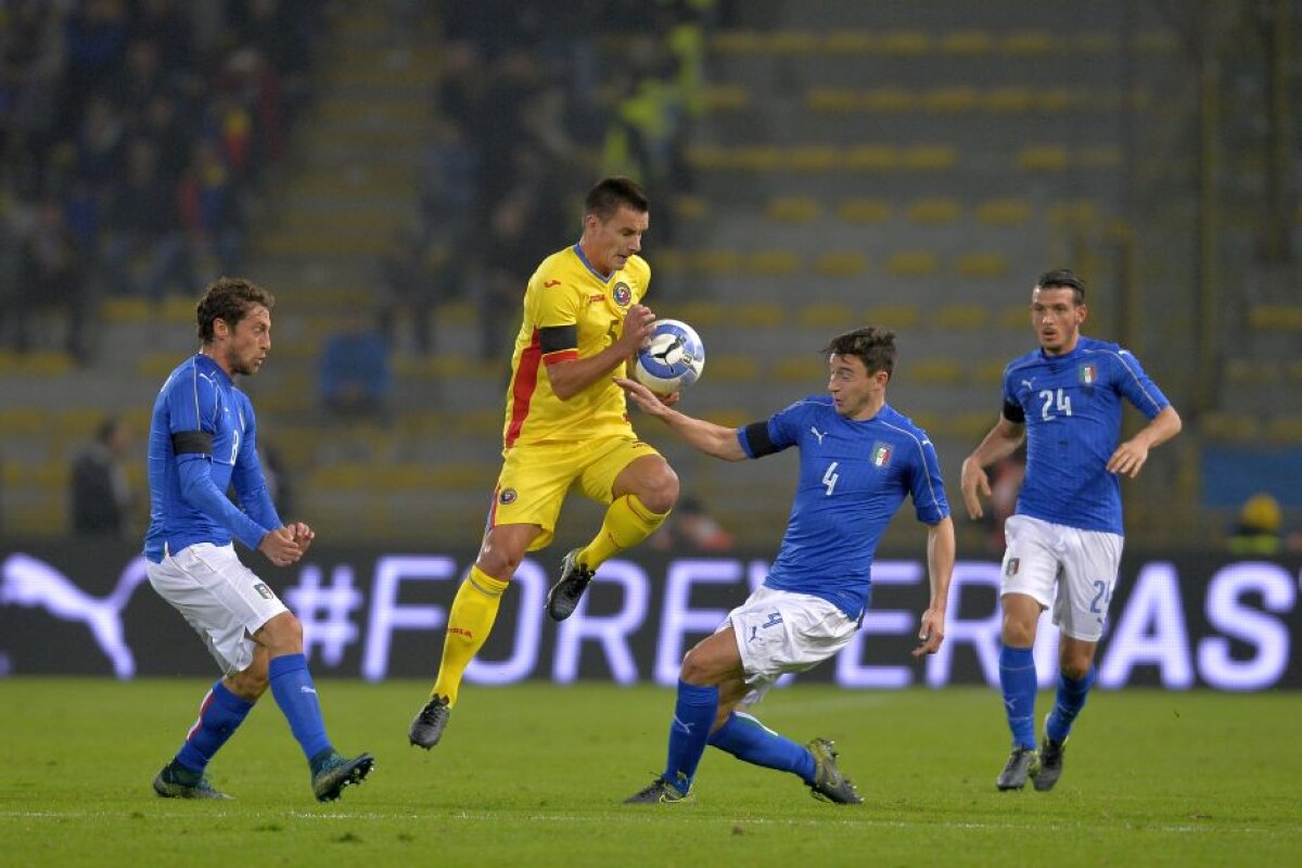 FOTO Italia - România 2-2 » "Tricolorii" au smuls un egal la capătul unui meci foarte spectaculos și termină anul neînvinși