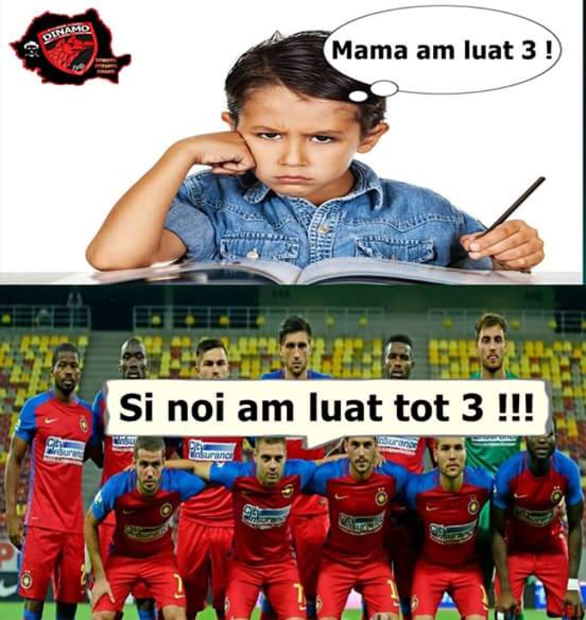 FOTO Cele mai tari meme-uri după ce Dinamo a cîştigat derby-ul cu Steaua :D