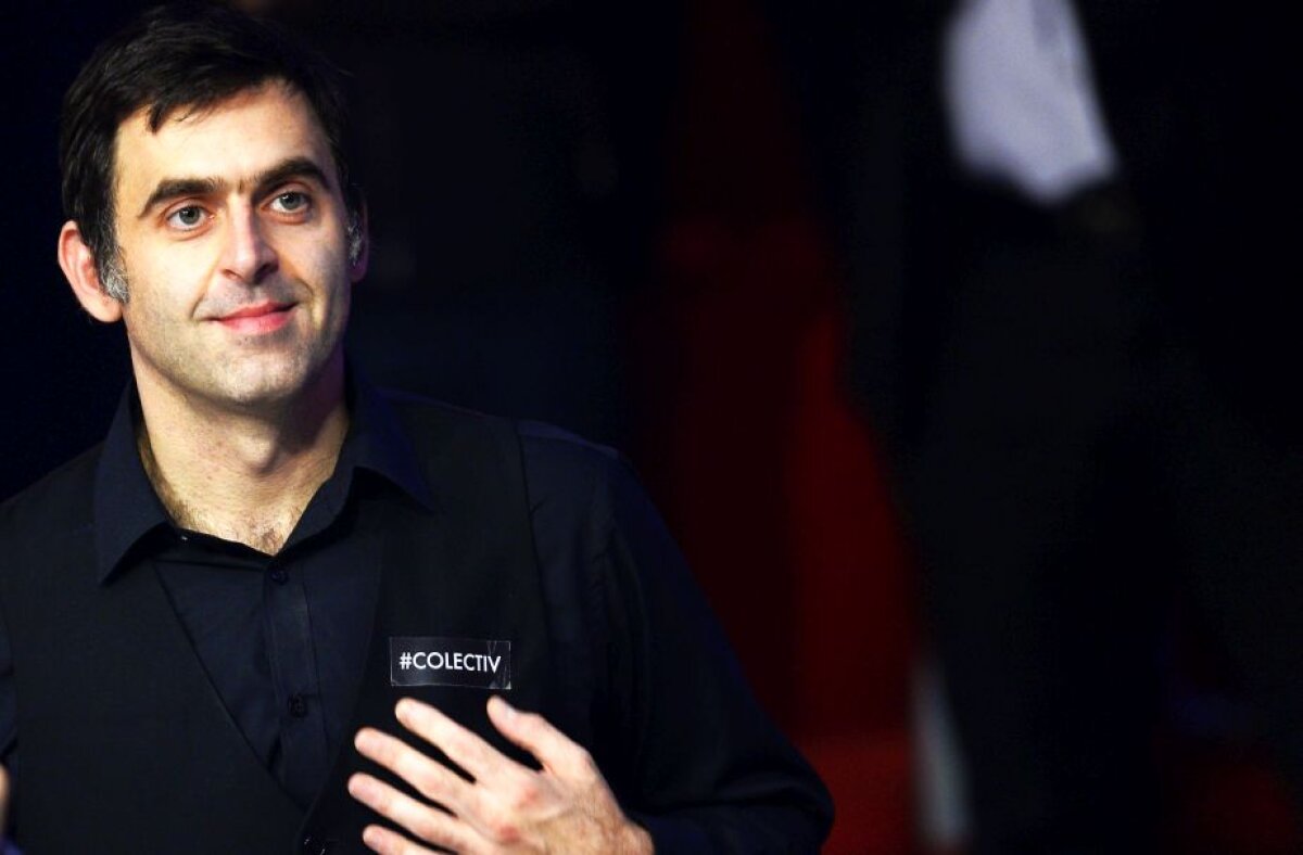 EXCLUSIV FOTO Gest emoționant la gala de snooker de la București: Ronnie O'Sullivan&Co. au purtat ecusoane speciale