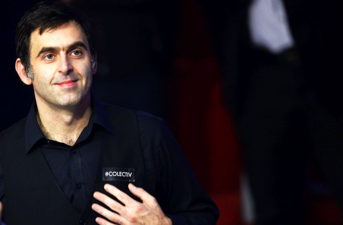 EXCLUSIV FOTO Gest emoționant la gala de snooker de la București: Ronnie O'Sullivan&Co. au purtat ecusoane speciale
