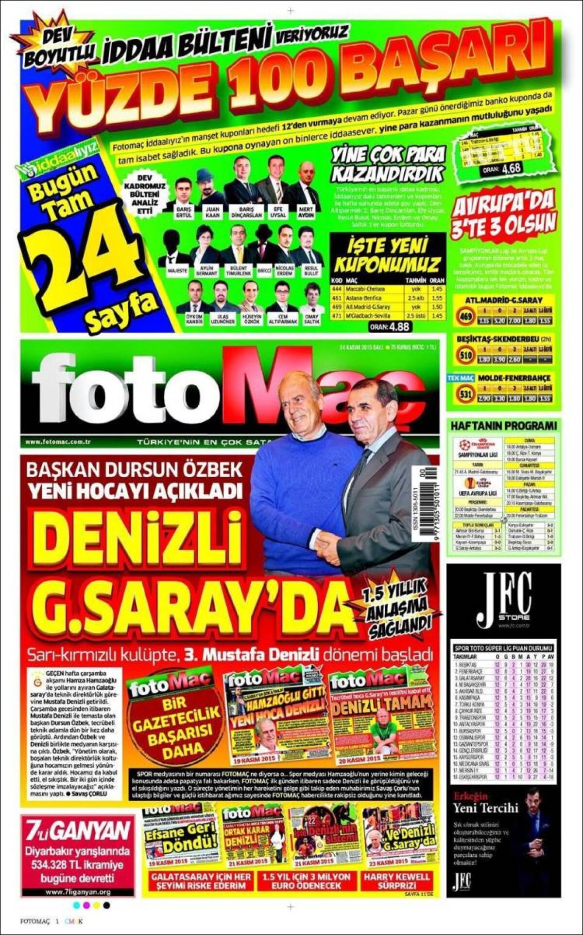 Ce scriu azi ziarele de sport din lume (24 noiembrie 2015)