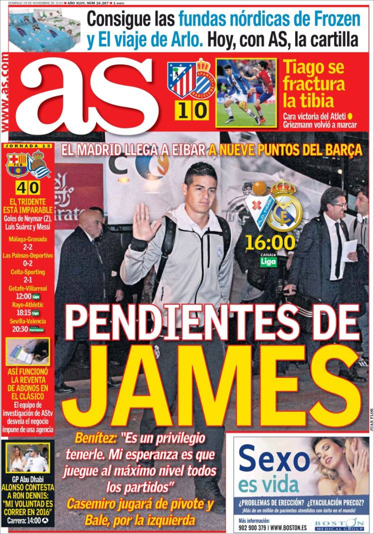 Ce scriu azi ziarele de sport din lume (29 noiembrie 2015)