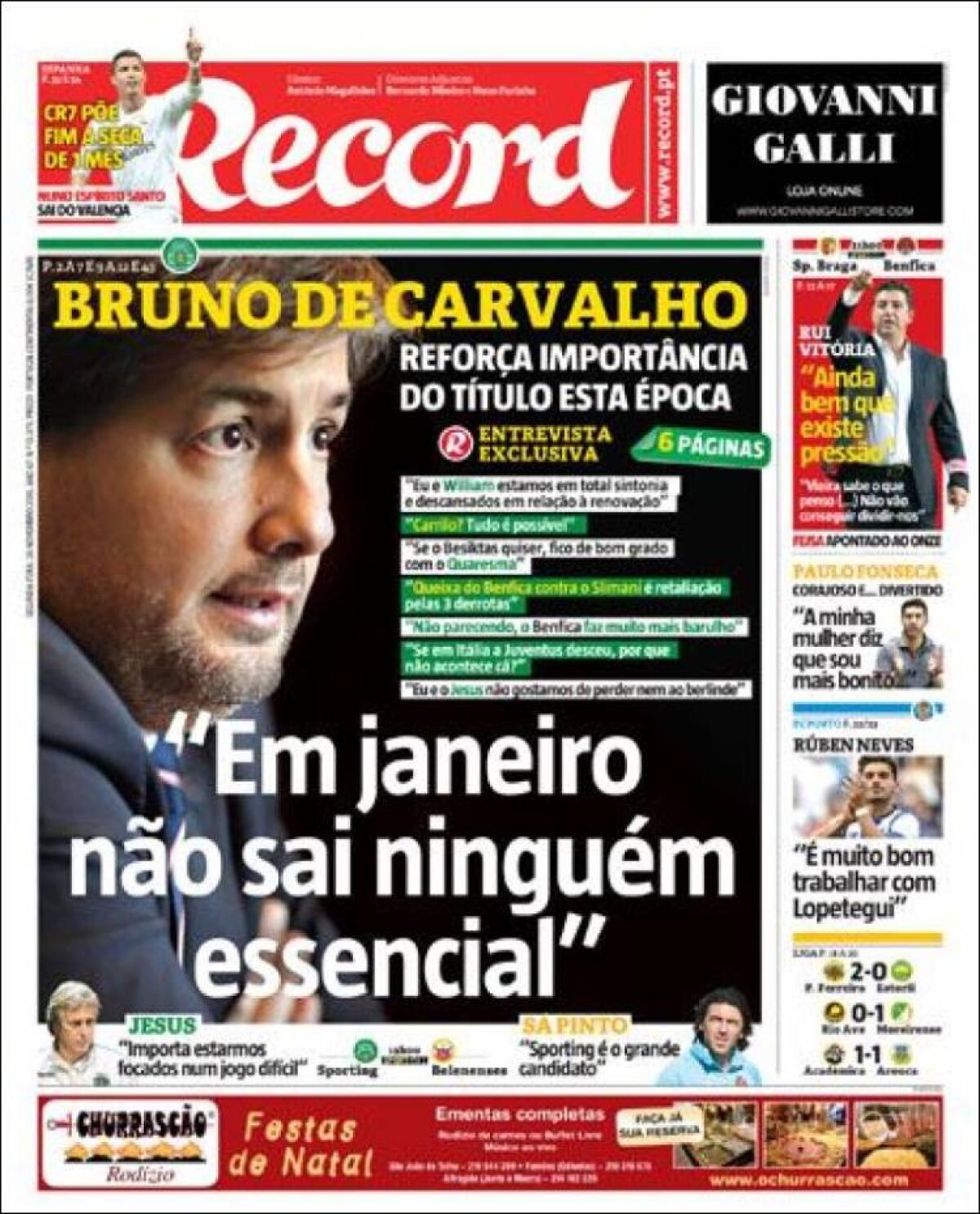 Ce scriu azi ziarele de sport din lume (30 noiembrie 2015)