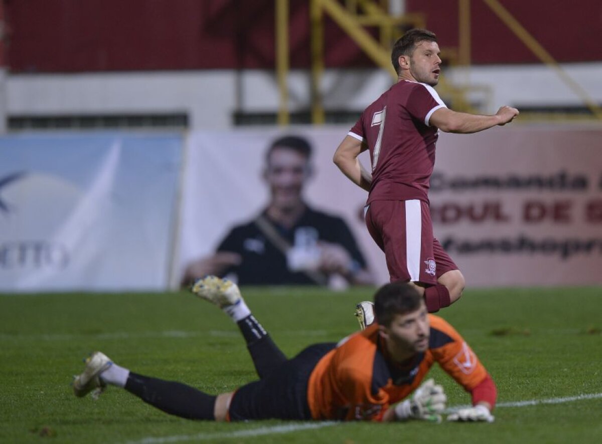 VIDEO+FOTO Rapid, noul lider din seria 1, după victoria în fața Gloriei Buzău, scor 4-0