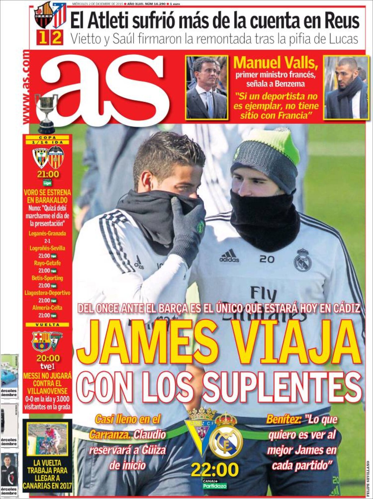 Ce scriu azi ziarele de sport din lume (2 decembrie 2015)