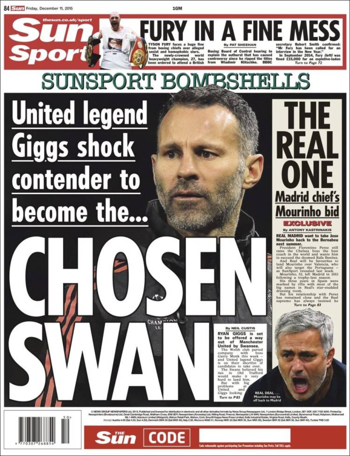 Ce scriu azi ziarele de sport din lume (11 decembrie 2015)