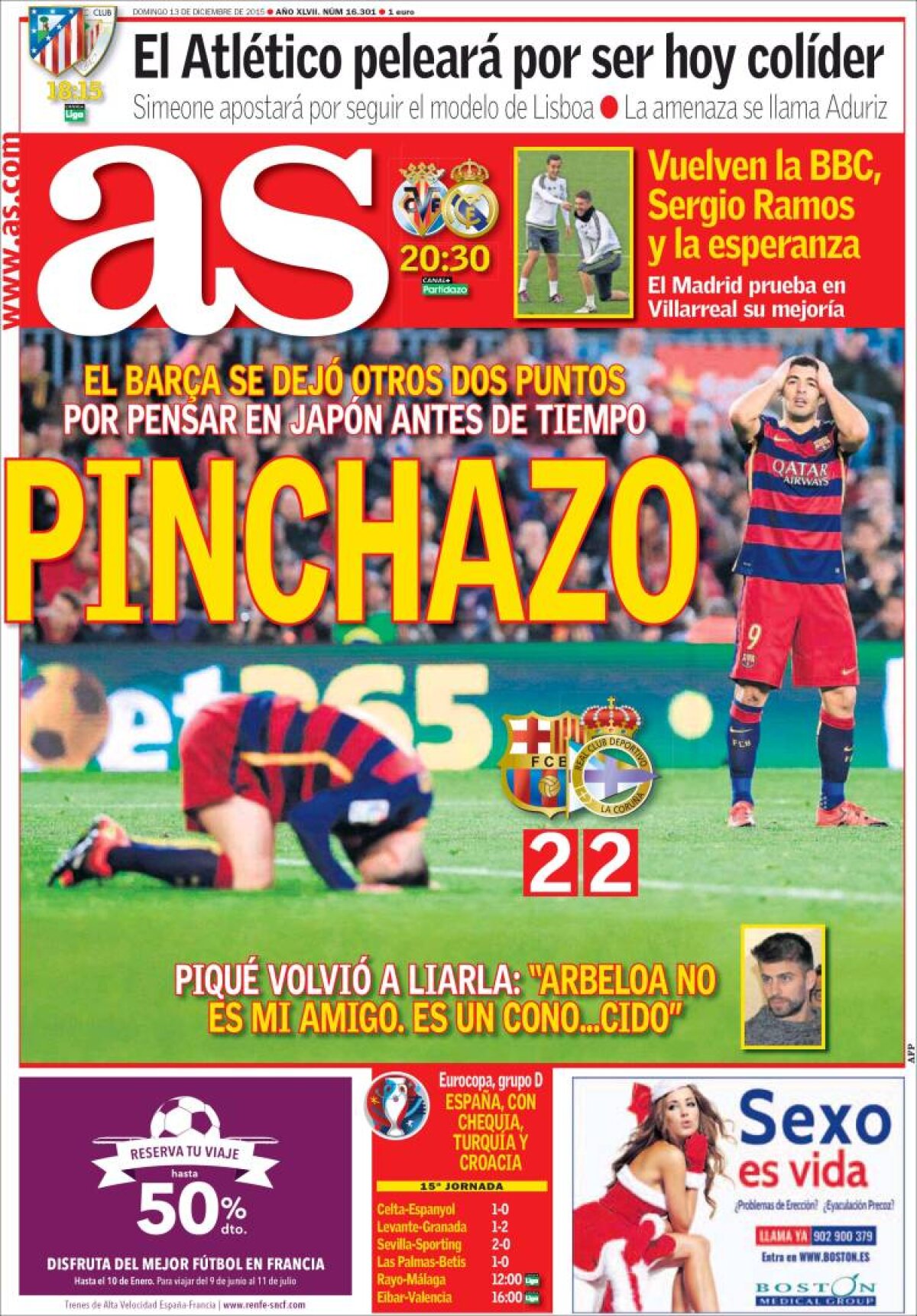 Ce scriu azi ziarele de sport din lume (13 decembrie 2015)