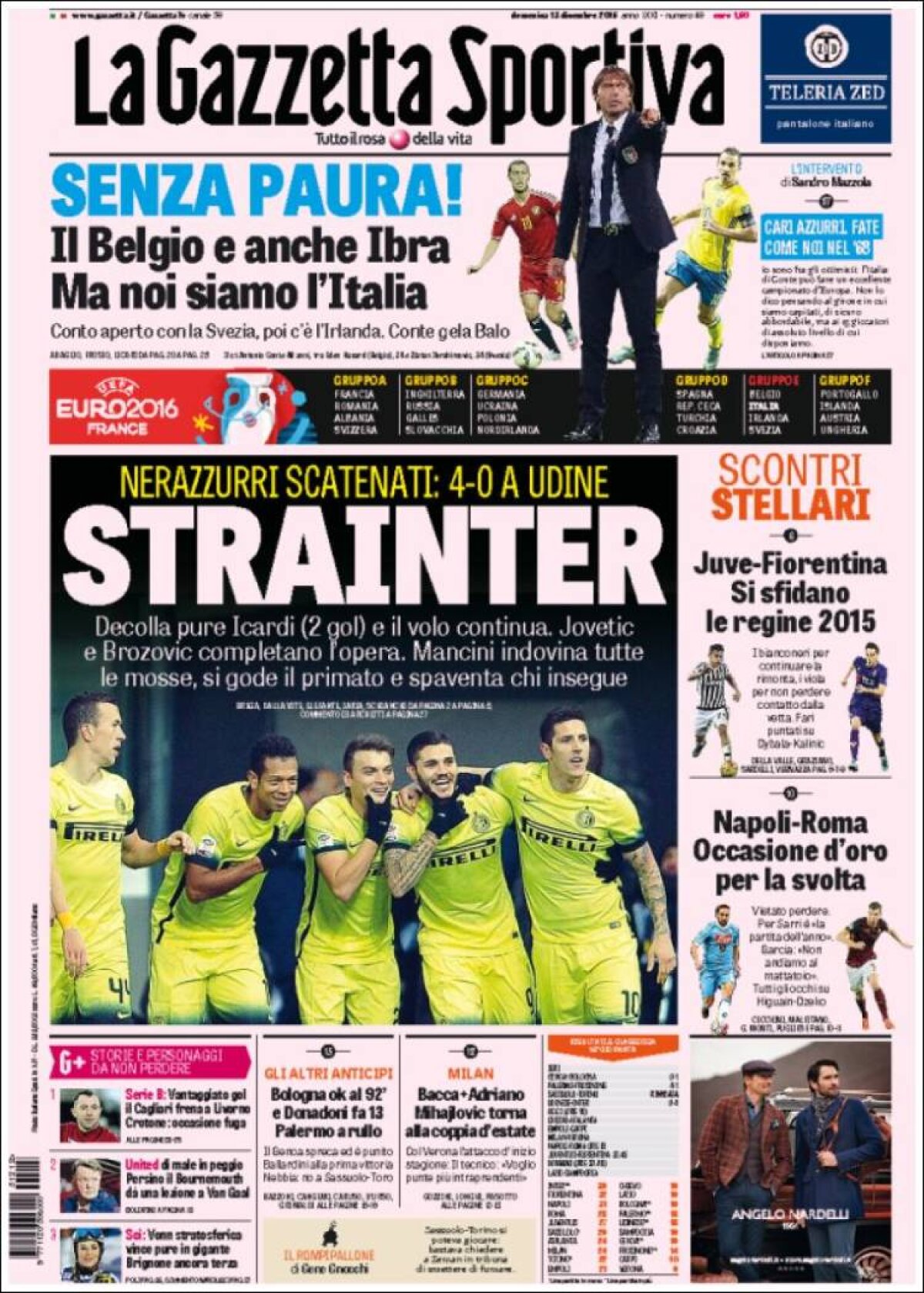 Ce scriu azi ziarele de sport din lume (13 decembrie 2015)