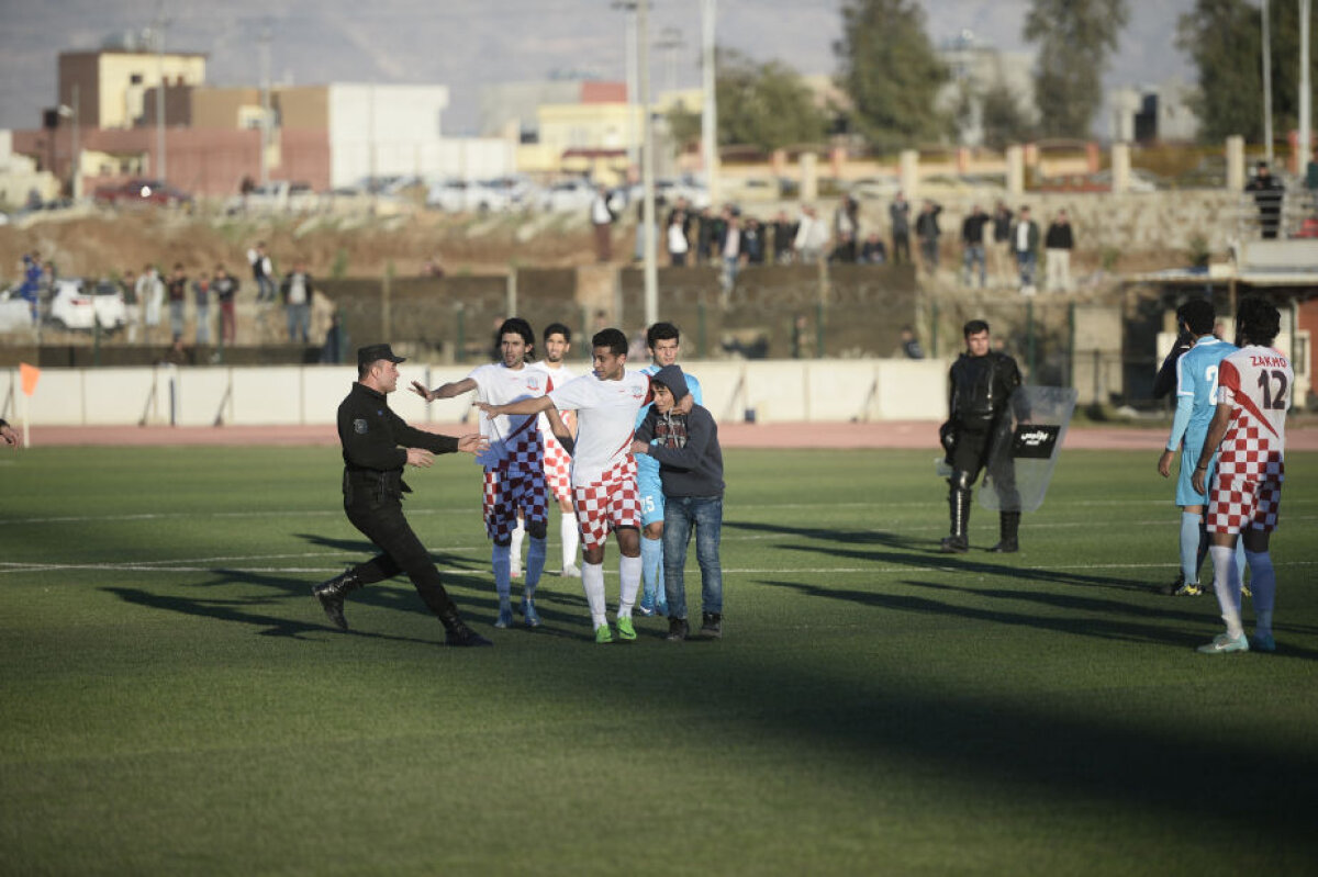 SUPERFOTO Am fost în Irak: reportaj EXCLUSIV al Gazetei cu Ilie Stan, în cel mai riscant campionat al lumii! » Unde fotbalul bate ISIS