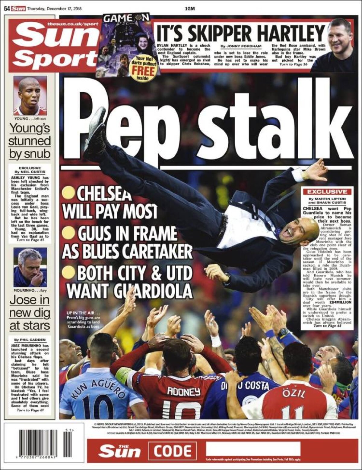 Ce scriu azi ziarele de sport din lume (17 decembrie 2015)