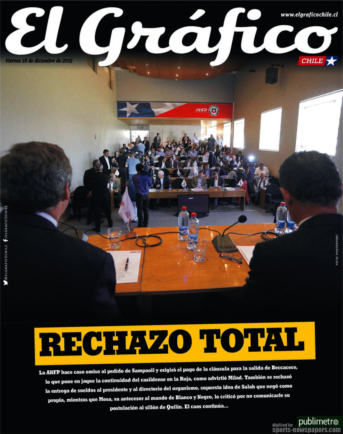 Ce scriu azi ziarele de sport din lume (18 decembrie 2015)