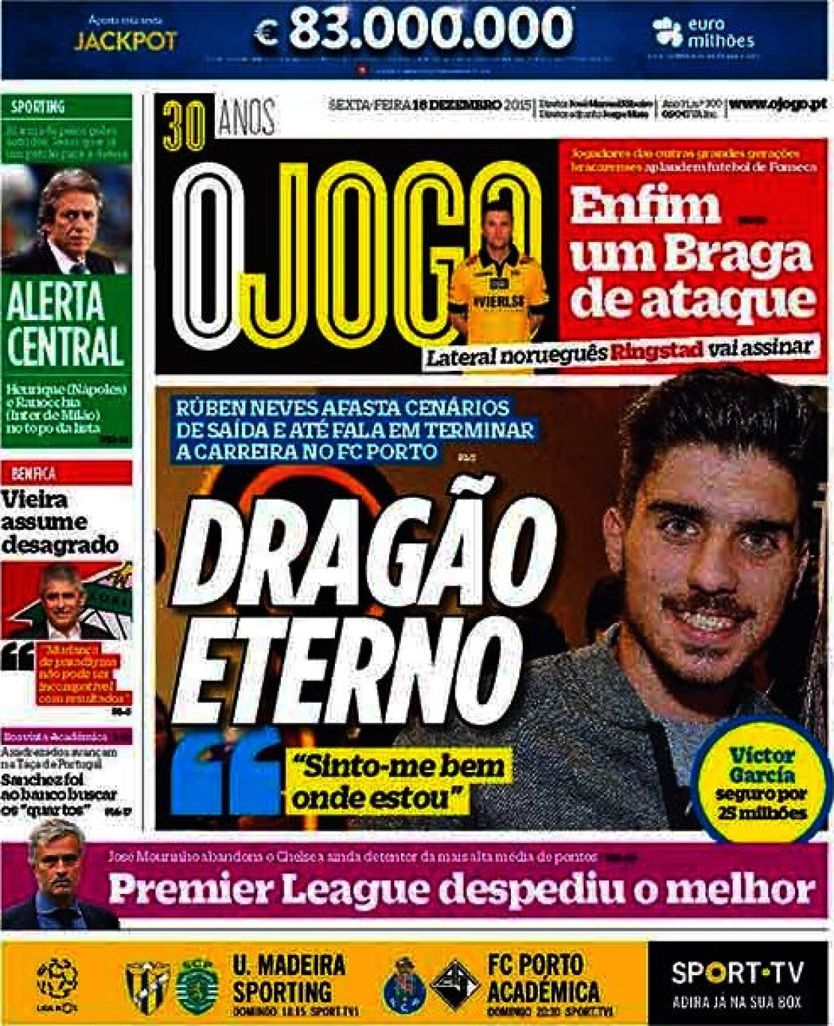 Ce scriu azi ziarele de sport din lume (18 decembrie 2015)