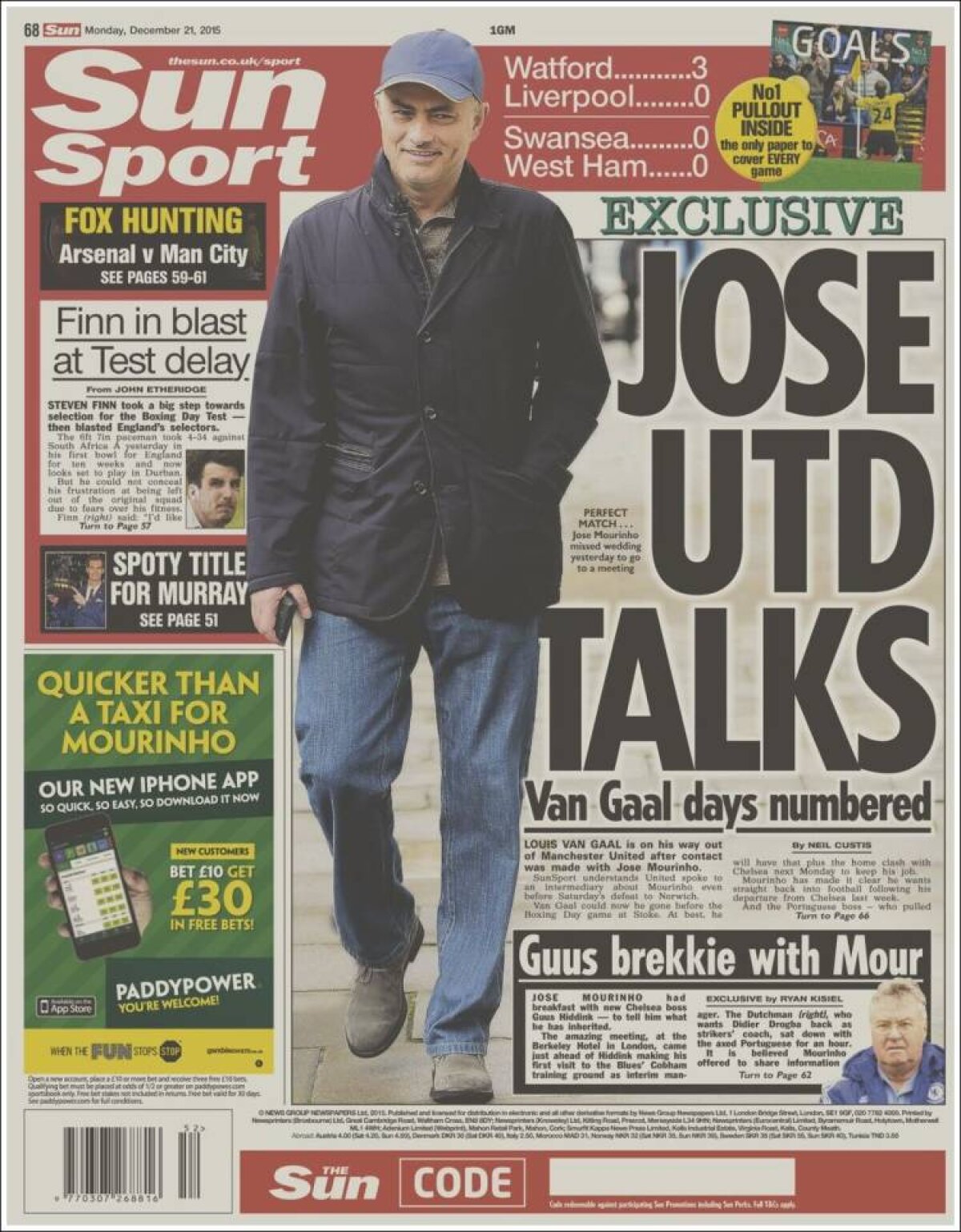 Ce scriu azi ziarele de sport din lume (21 decembrie 2015) 