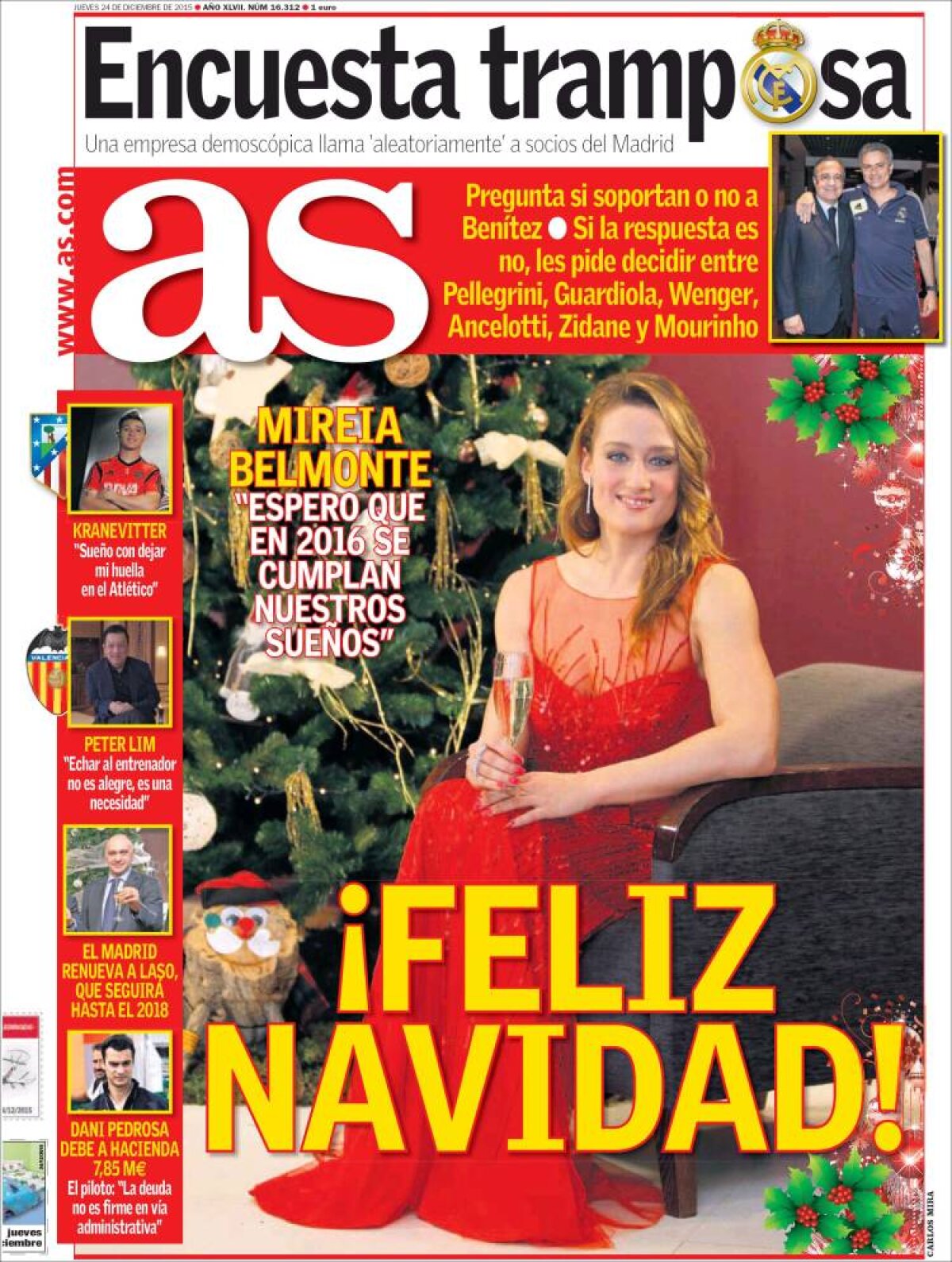 Ce scriu azi ziarele de sport din lume (24 decembrie 2015)