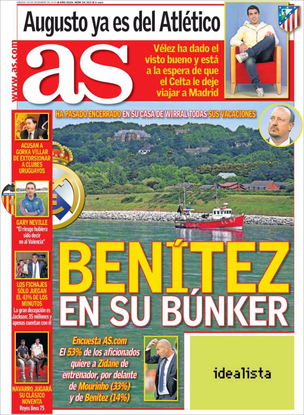 Ce scriu azi ziarele de sport din lume (26 decembrie 2015)