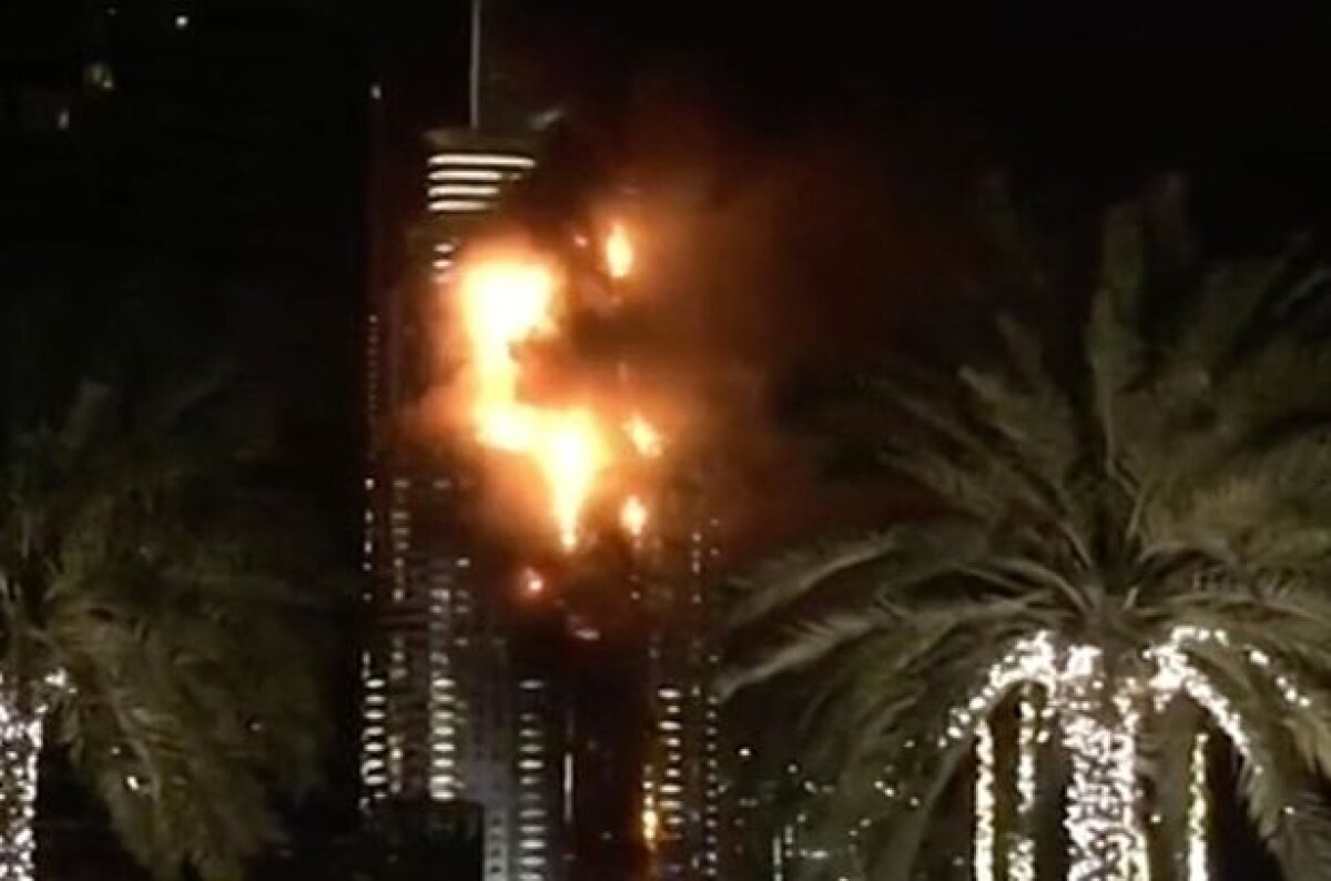 VIDEO+FOTO Incendiu uriaș la un hotel din Dubai! Promotorul Superkombat Eduard Irimia a fugit pe scările de urgență!