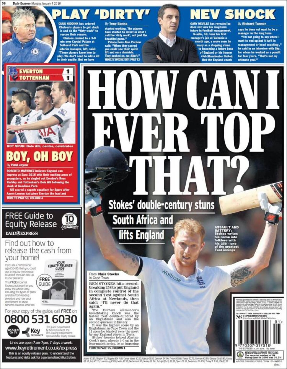 Ce scriu azi ziarele de sport din lume (4 ianuarie 2016)