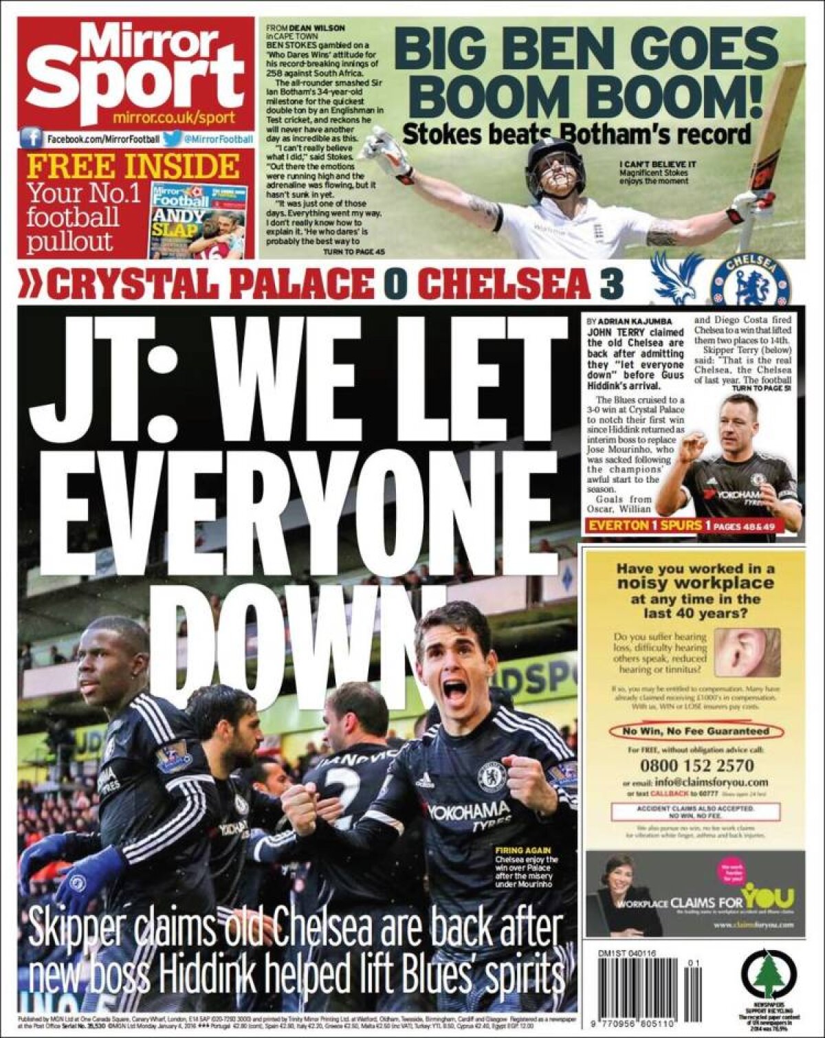 Ce scriu azi ziarele de sport din lume (4 ianuarie 2016)