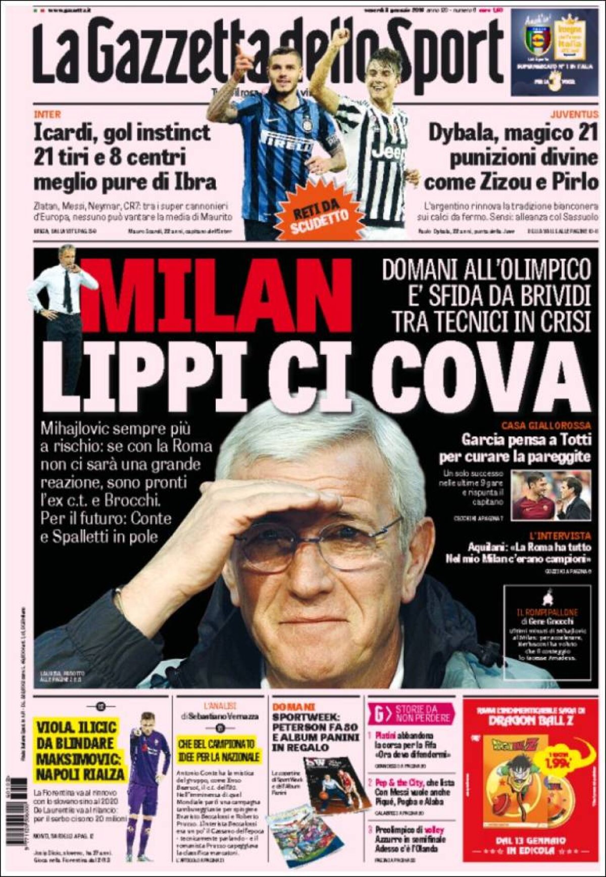 Ce scriu azi ziarele de sport din lume (8 ianuarie 2016)