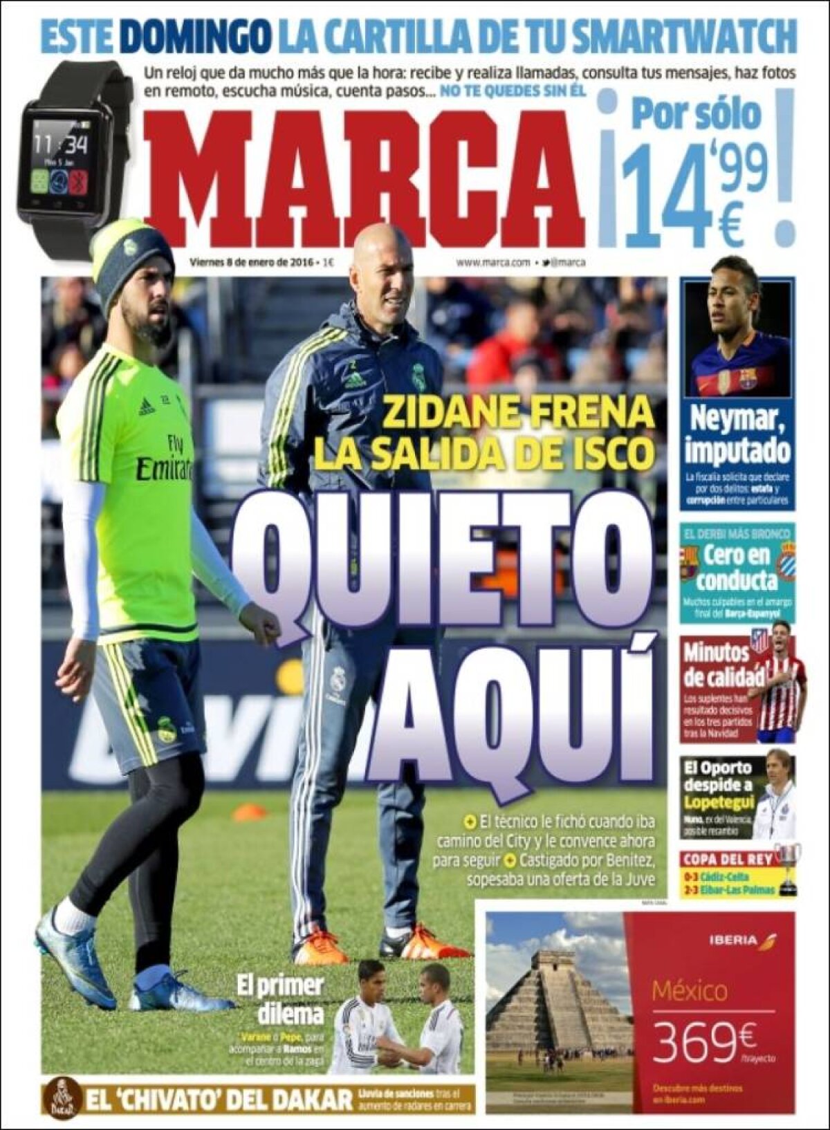 Ce scriu azi ziarele de sport din lume (8 ianuarie 2016)