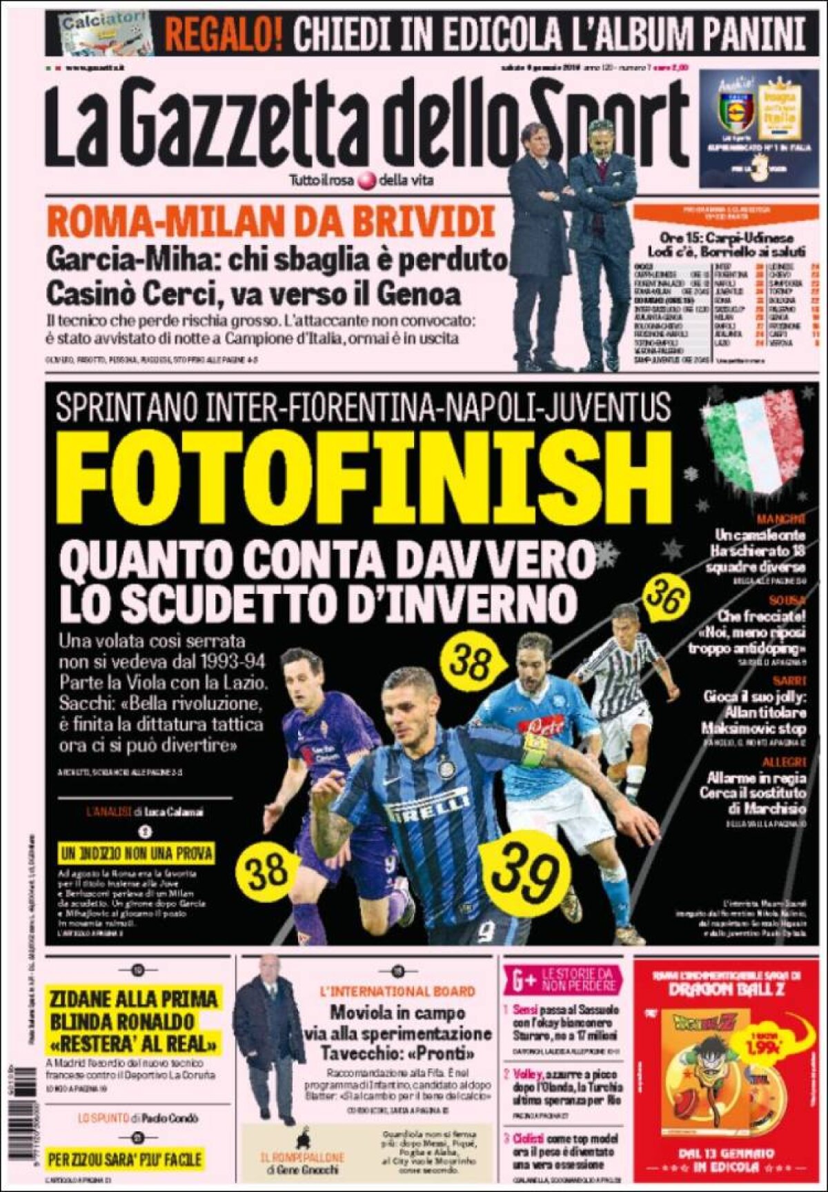 Ce scriu azi ziarele de sport din lume (9 ianuarie 2016)