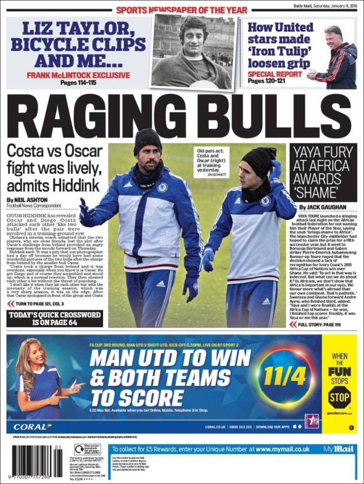 Ce scriu azi ziarele de sport din lume (9 ianuarie 2016)