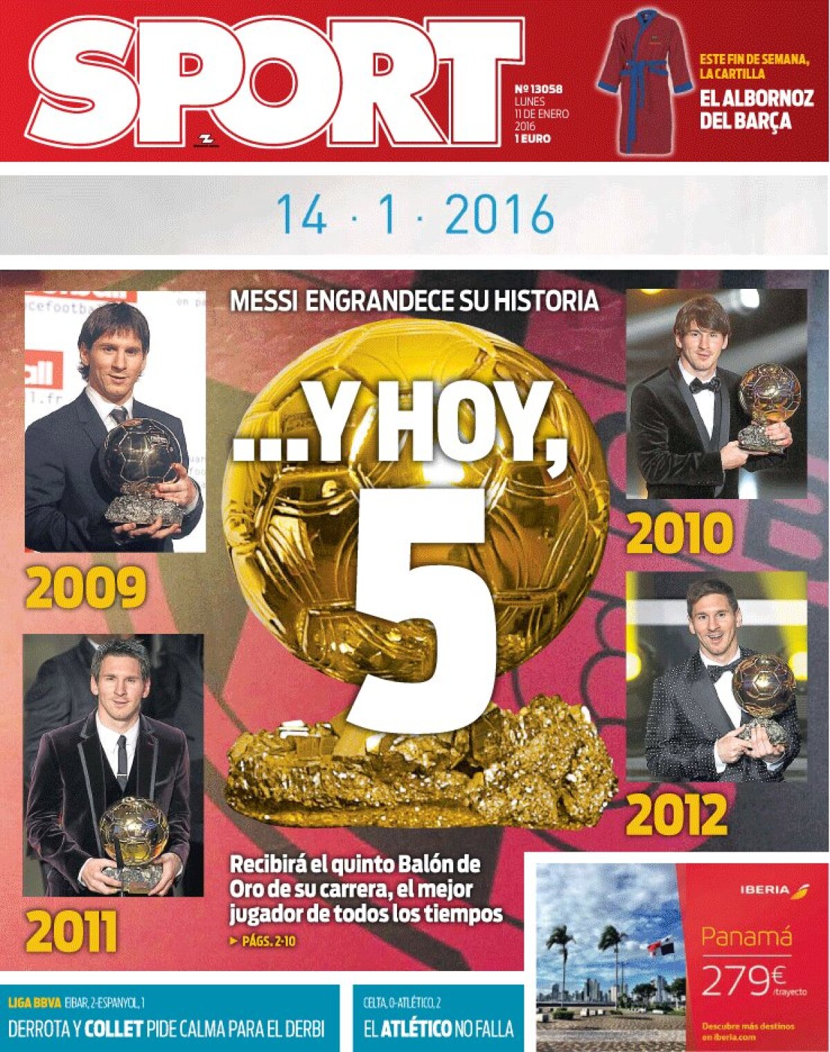 Ce scriu azi ziarele de sport din lume (11 ianuarie 2016)