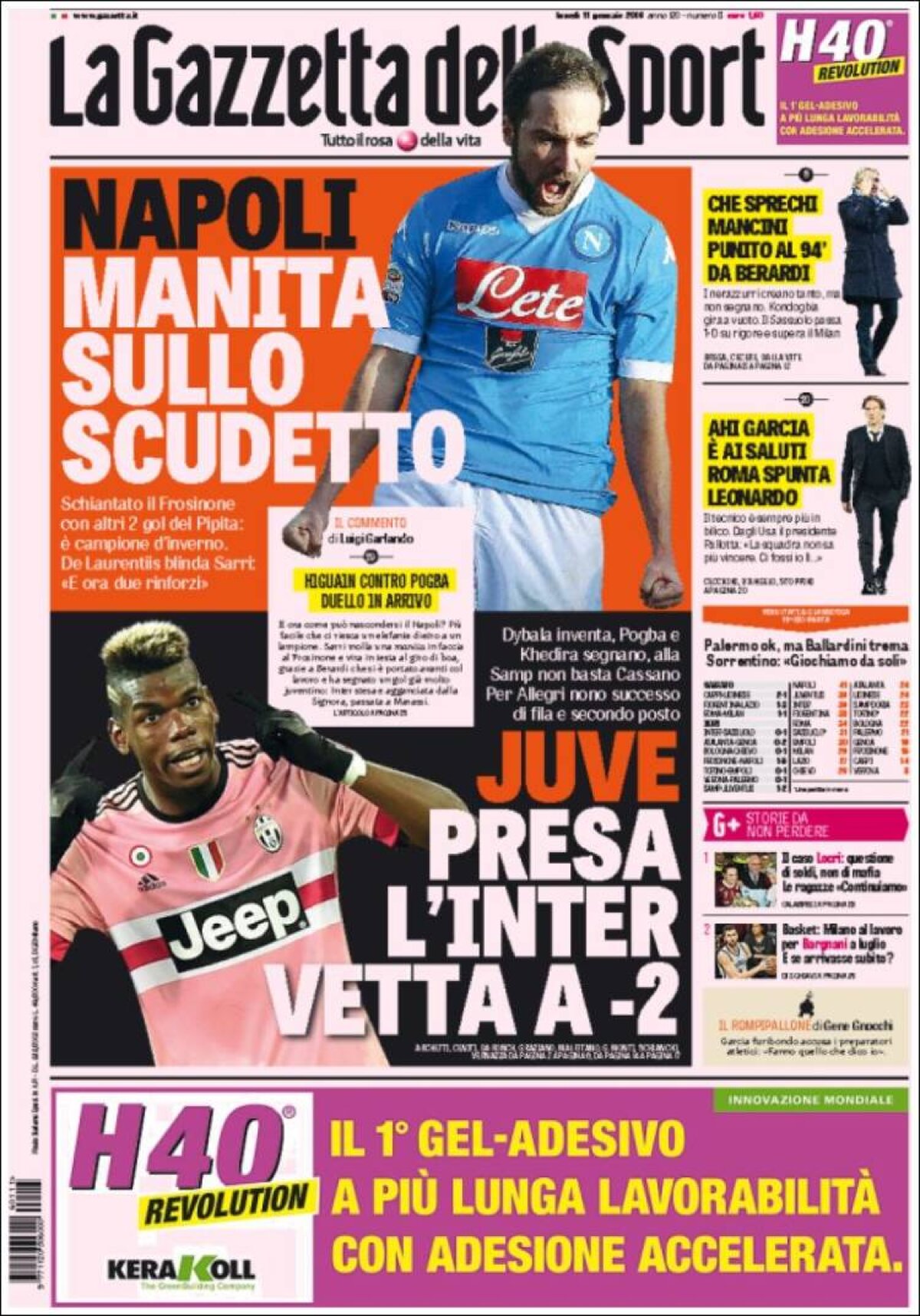 Ce scriu azi ziarele de sport din lume (11 ianuarie 2016)