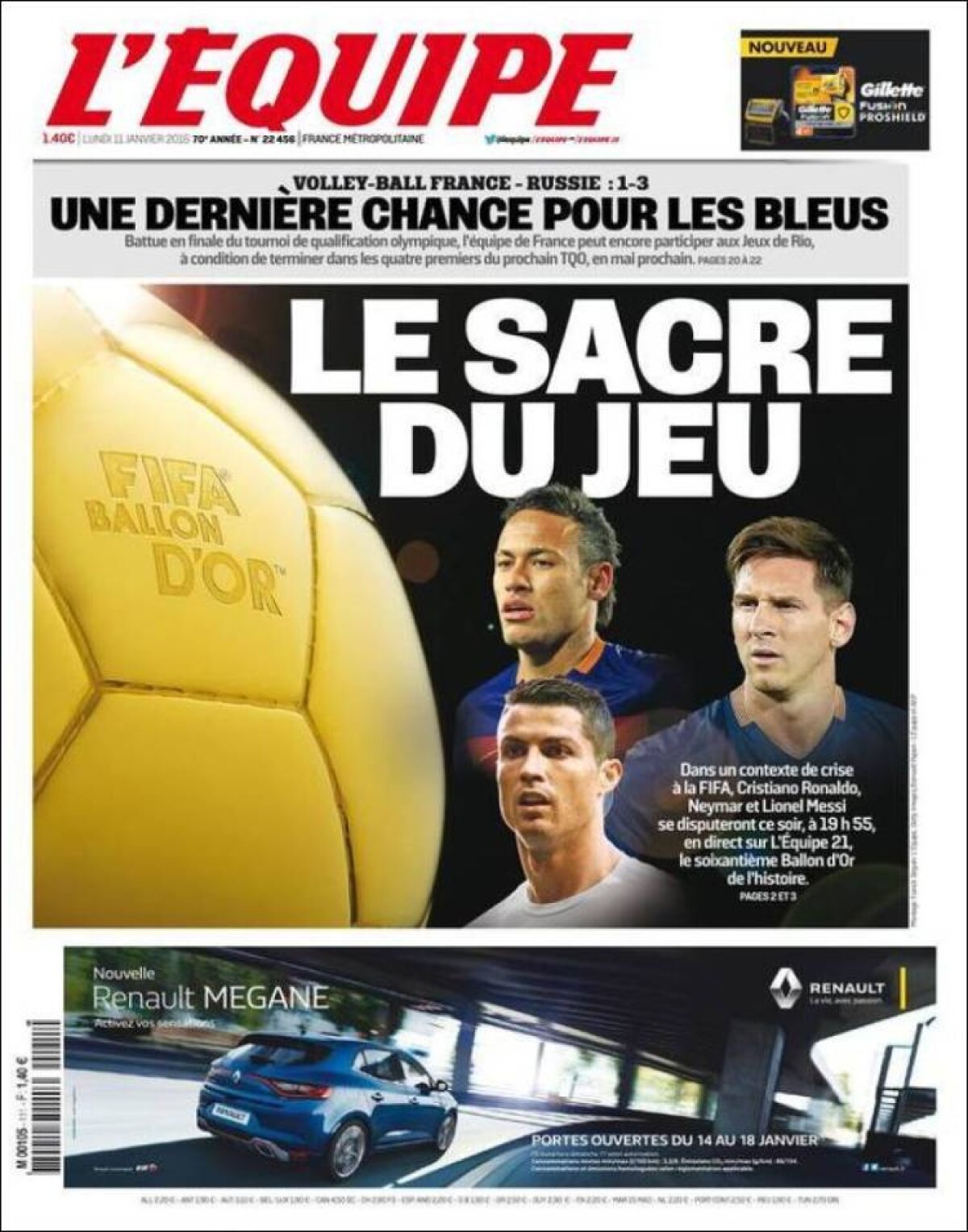 Ce scriu azi ziarele de sport din lume (11 ianuarie 2016)