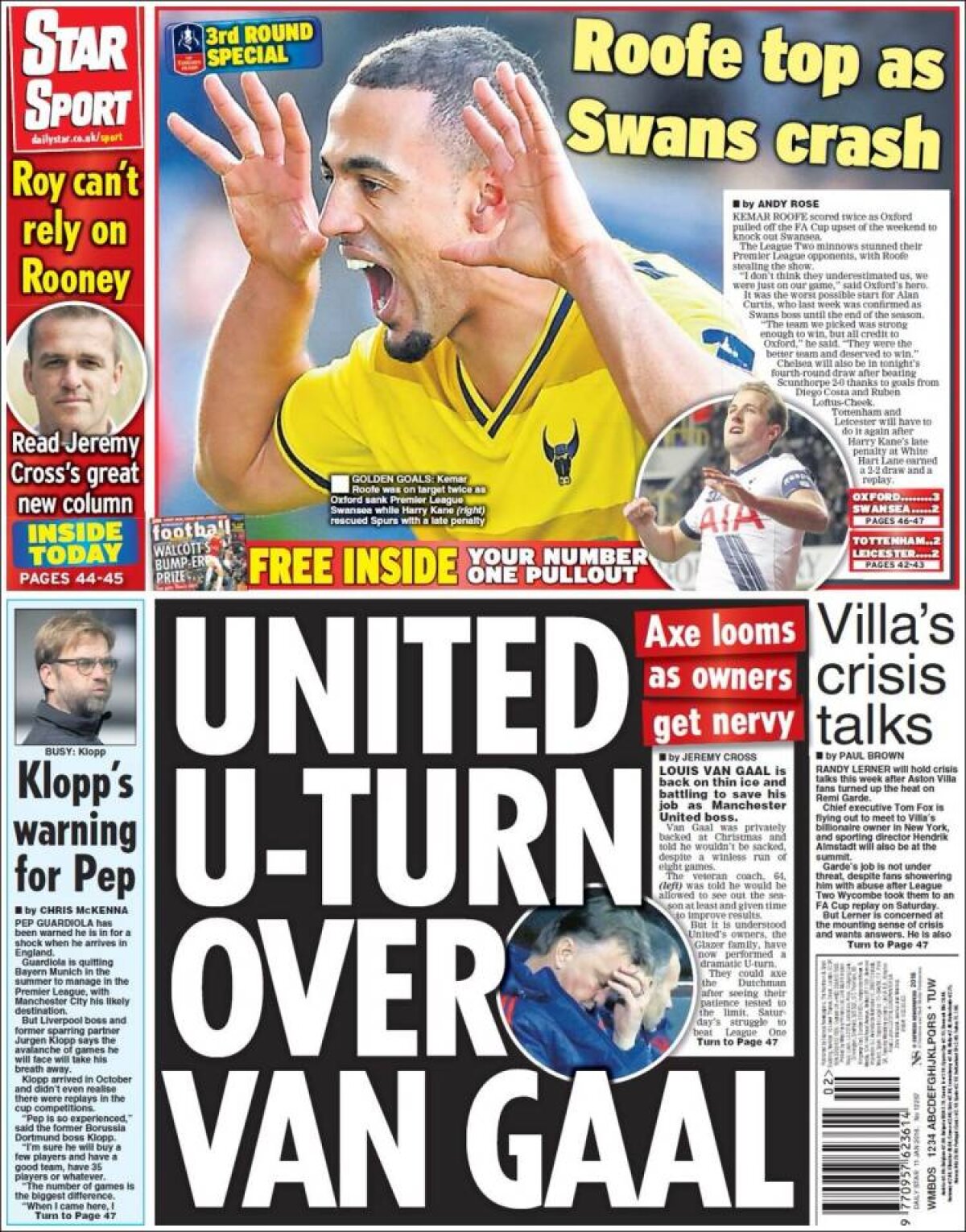 Ce scriu azi ziarele de sport din lume (11 ianuarie 2016)