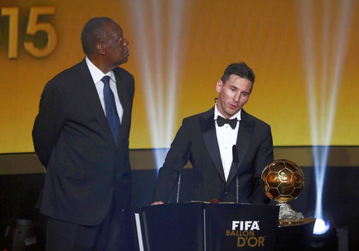 VIDEO+FOTO Messi a cîștigat pentru a cincea oară Balonul de Aur: "Visam la asta de cînd eram copil!"