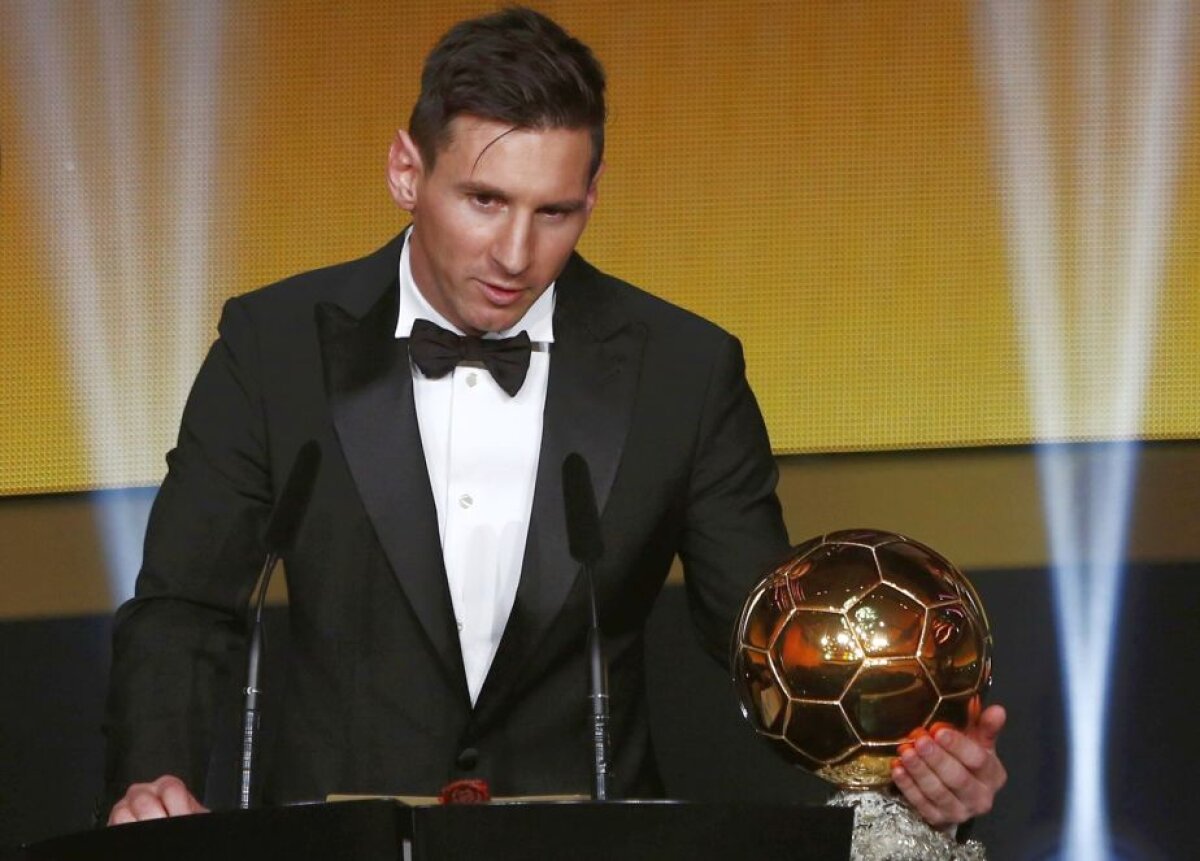 VIDEO+FOTO Messi a cîștigat pentru a cincea oară Balonul de Aur: "Visam la asta de cînd eram copil!"