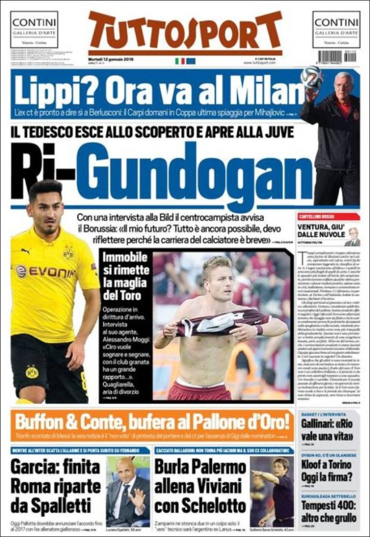 Ce scriu azi ziarele de sport din lume (12 ianuarie 2016)