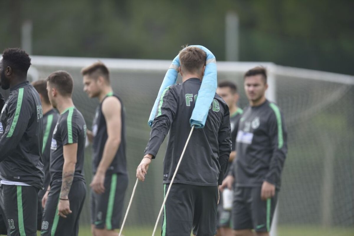 GALERIE FOTO Steliștii au fost puși la jug » Cum a arătat antrenamentul de azi al roș-albaștrilor