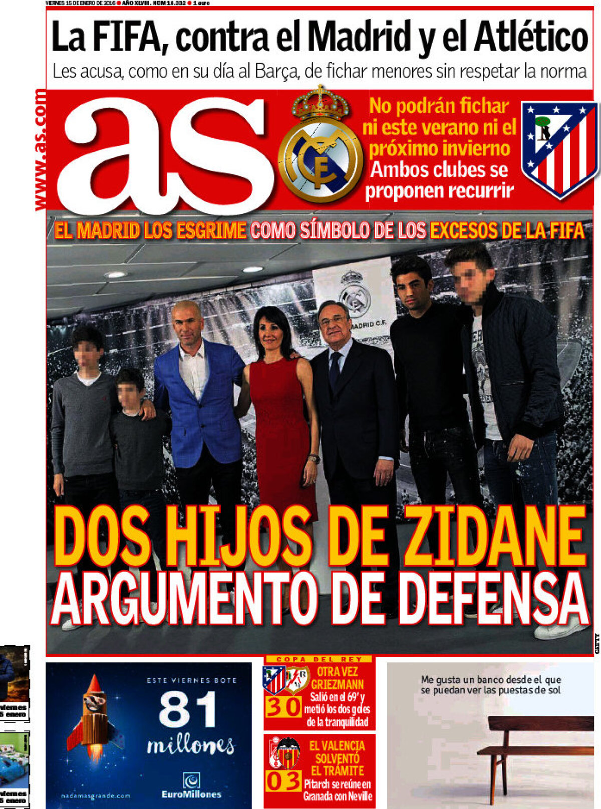 Ce scriu azi ziarele de sport din lume (15 ianuarie 2016)