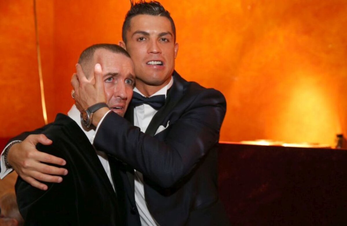 GALERIE FOTO "M-au făcut să mă simt ca un rege!" » La Gala Balonului de Aur, Messi, Ronaldo și Neymar l-au încurajat pe fostul fotbalist Fernando Ricksen, care suferă de o boală cumplită