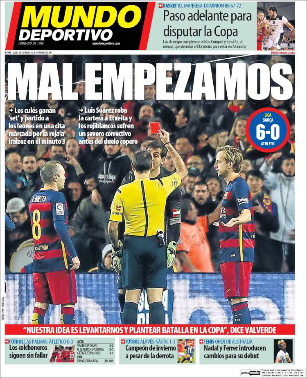 Ce scriu azi ziarele de sport din lume (18 ianuarie 2016)