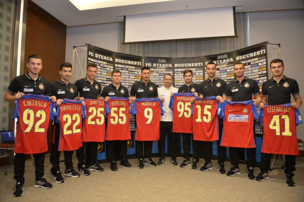 GALERIE FOTO Steaua i-a prezentat pe cei 9 jucători transferați în această iarnă