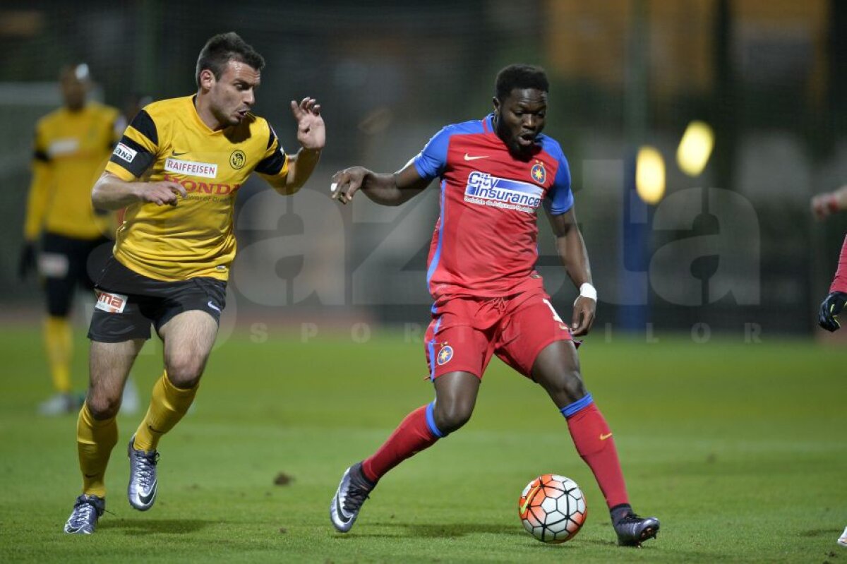 VIDEO Steaua a făcut 2-2 cu Young Boys în prima partidă amicală din acest an